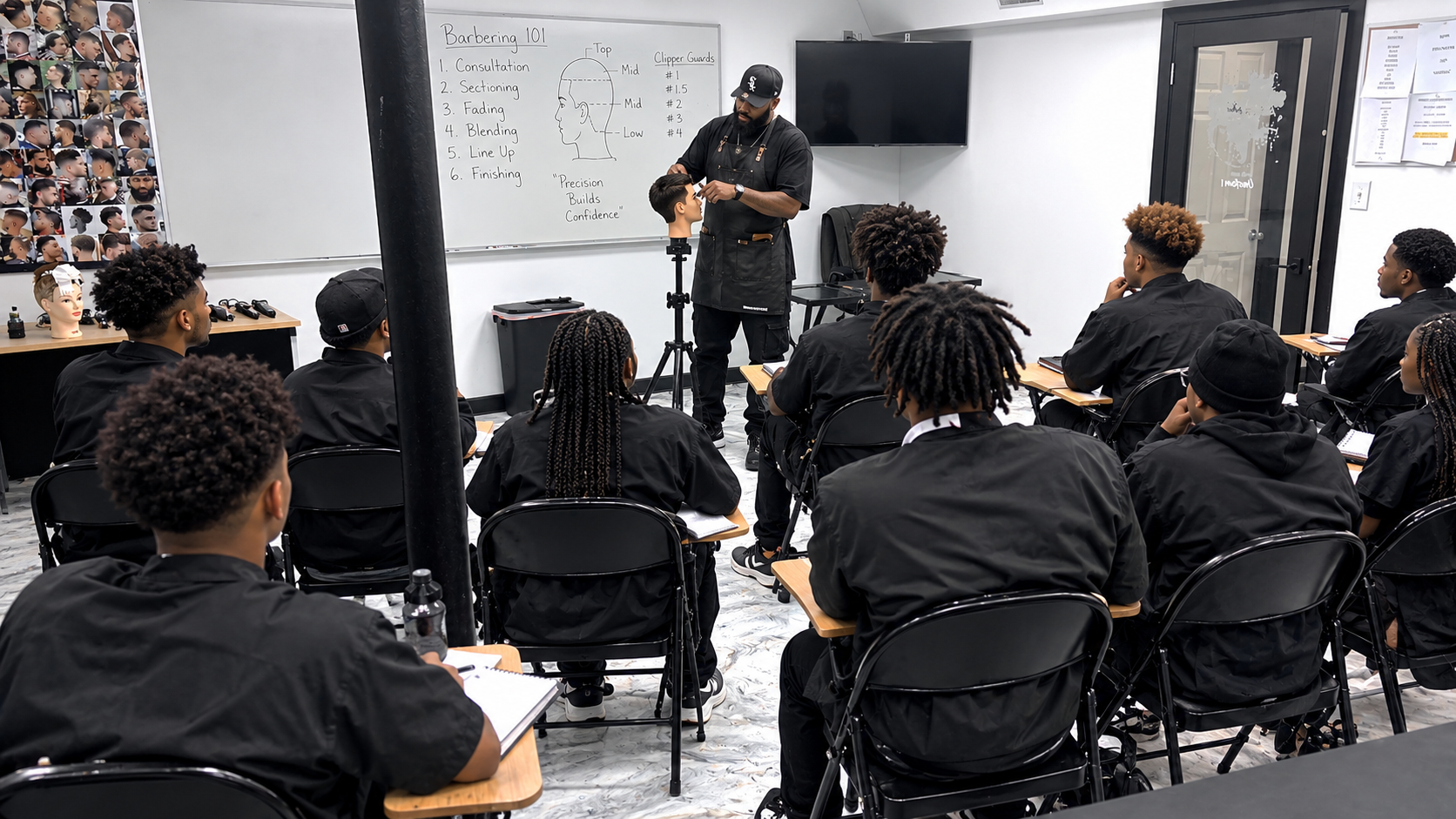 Barbering 101 Classroom Demonstration